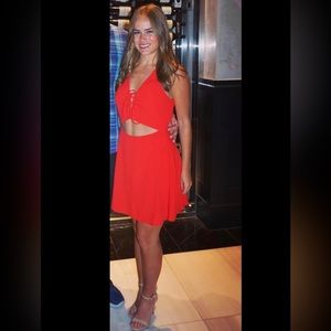 Revolve | NBD x Naven Twins | Beyond Love Lace-Up Mini Dress | Size: S